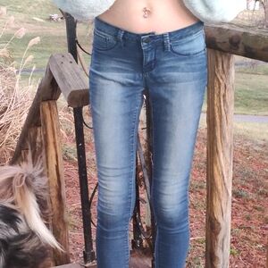 YMI Women's Blue Skinny Jeans